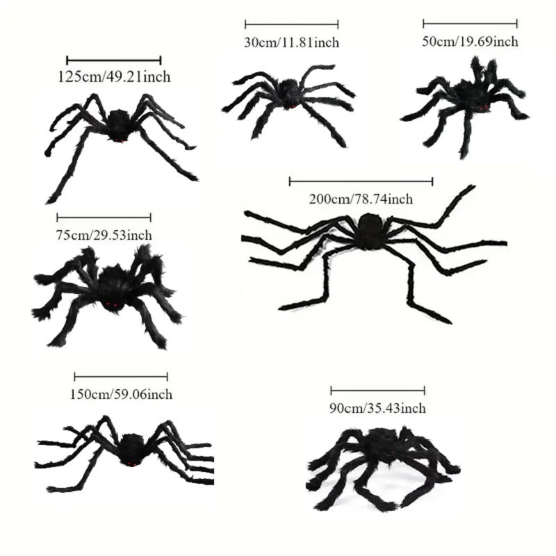 Giant Halloween Spider Decoration for Indoor & Outdoor Use