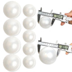 Wedding Backdrop Wall Decor - Faux Large Pearl - DIY Beaded Garland White Ball Pendant & Figurine