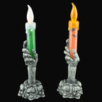 Halloween Skeleton Ghost Hands Led Candles Light