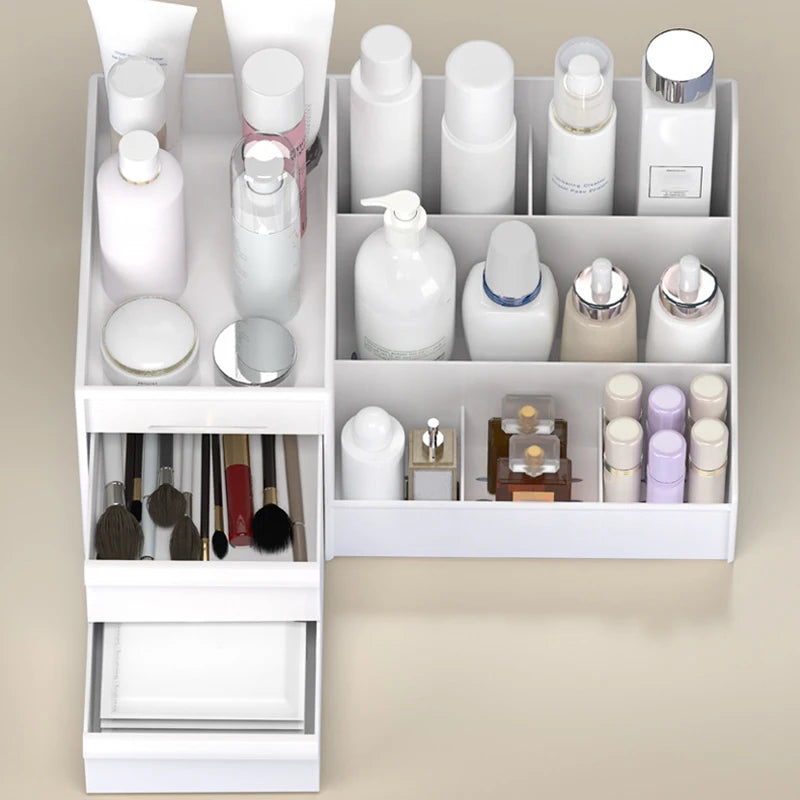 New Drawer Makeup Storage Box Dormitory Finishing Plastic Shelf