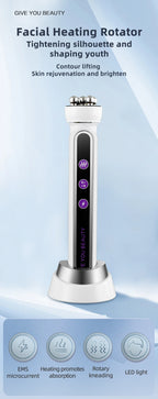 3in1 RF Heating EMS Facial 360° Roller Massager  Firm Microcurrent Beauty Machine