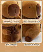 25-30CM Hot Plush Stuffed Doll Cute Scarf Pufferfish Plush Kawaii Animal Toy Children's Birthday Gift Capybara Doll Kids Toys