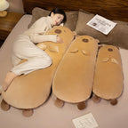 70-120cm Capybara Long Pillow Stuffed Soft Cartoon Animal Capybara Bolster Plushie Sleeping Leg Support Peluche Birthday Gift