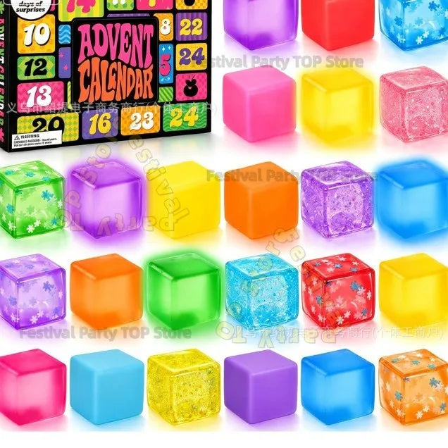 2027 New Christmas Advent Calendar 24 Days Surprise Mini Squish Sensory