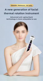 3in1 RF Heating EMS Facial 360° Roller Massager  Firm Microcurrent Beauty Machine