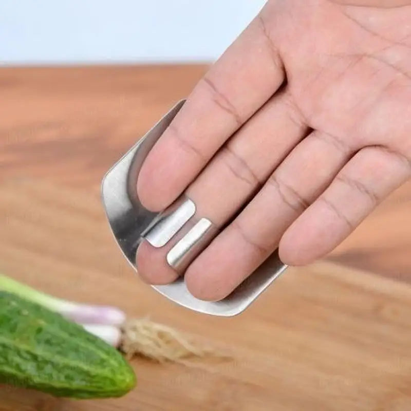 1 Pcs Stainless Steel Kitchen Tool Hand Finger Protector Knife Cut Slice Safe Guard