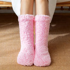 Thickened Winter Women Thermal Cashmere Socks Floor Socks Women's Carpet Home Plus Socks Velvet Sleep Socks Slippers Leg Cover
