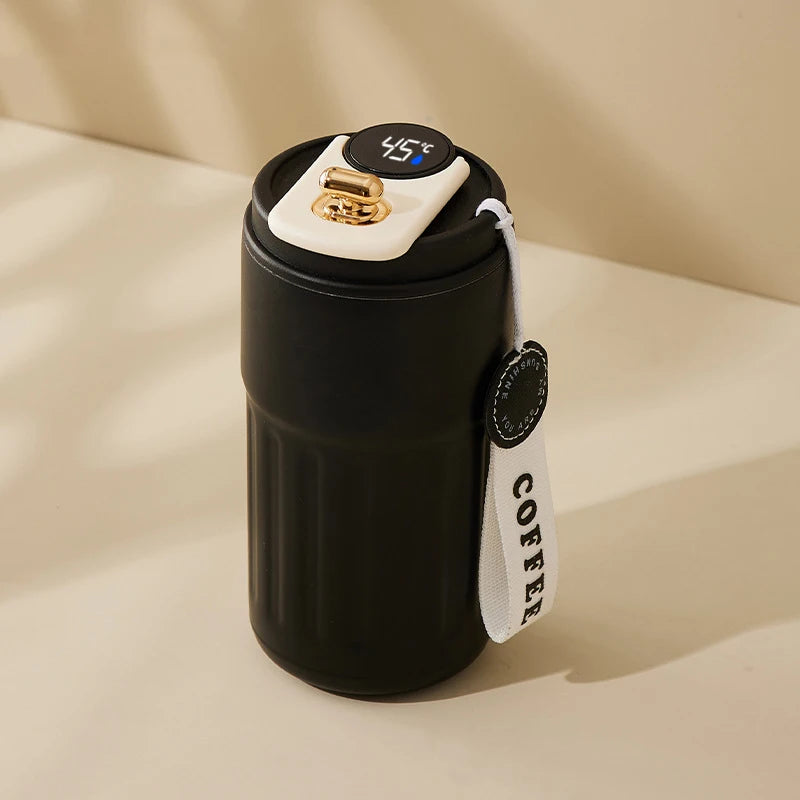 Stainless Steel Thermo Bottle with LED Display — 450ml