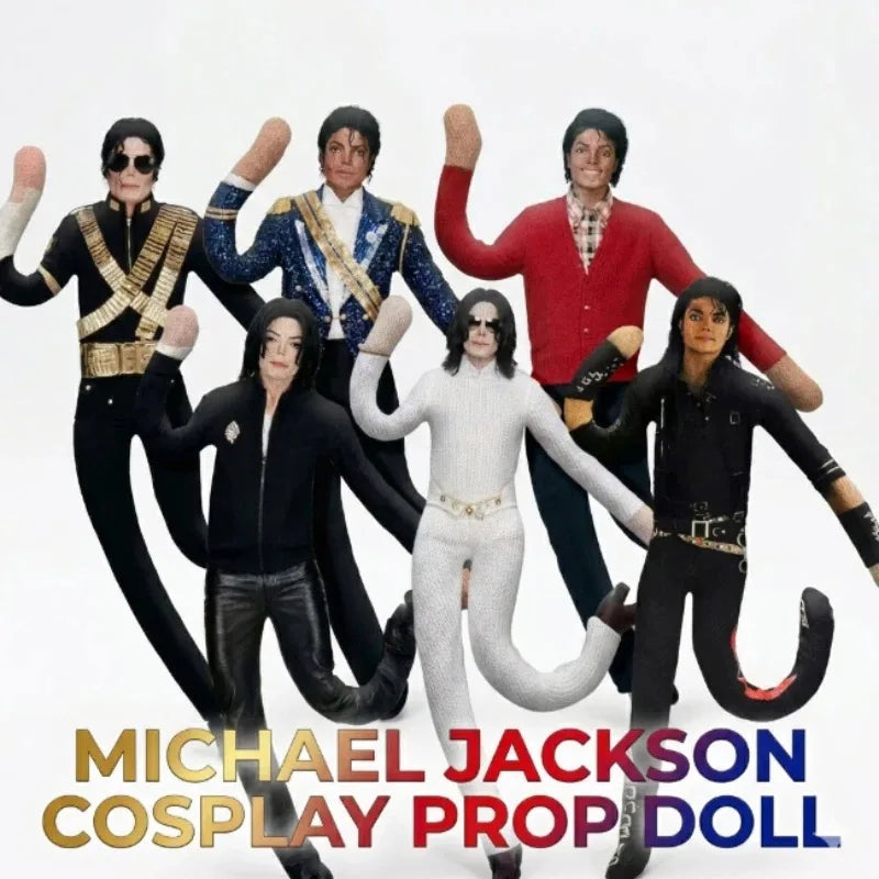 Michael Jackson Bendable Doll Flexible Wire Frame Poseable MJ Abstract Rat Jerky Doll King of Pop Collectible Fan Gift