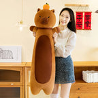 50-110cm Kawaii Giant Long Capybara Plush Pillow Soft Stuffed Animals Cartoon Toys Babys Accompany Sleeping Doll for Girls Gifts