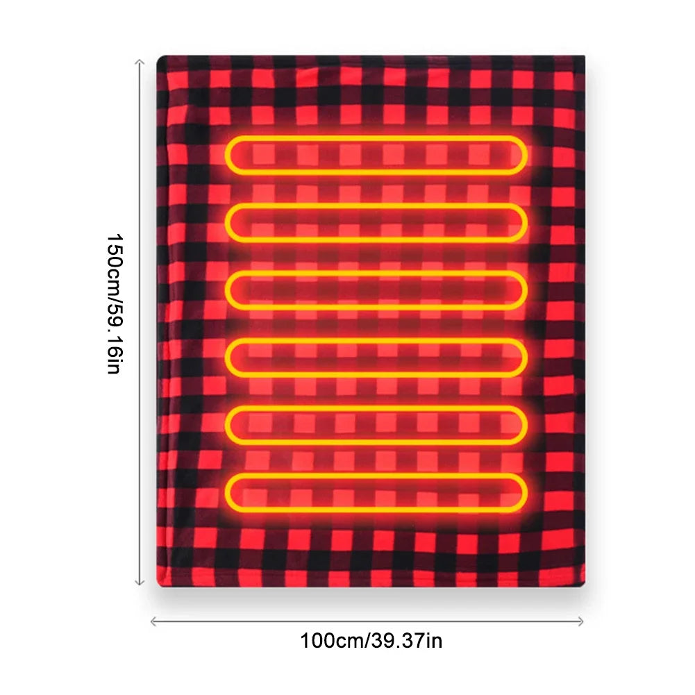 12V Electric Heating Blanket — 9 Temperature Settings
