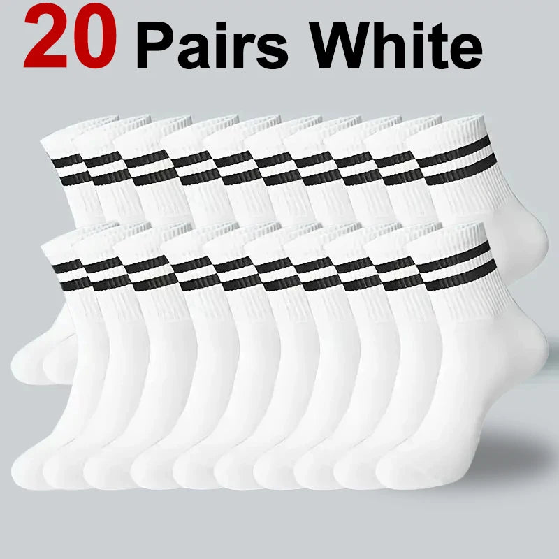 Plain Sports Socks — 5, 10 or 20 Pairs