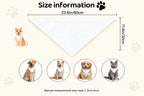 2pc 60cmx30cm Christmas Dog Bandanas, 2 Pack Holiday Pet Scarf Triangle Bibs for Golden Retriever and More Dogs