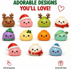 Christmas Squishy Advent Calendar 24 Day Countdown Surprise Box Dumpling Squishies Slow Rebound Squeeze Sensory Gift Decor