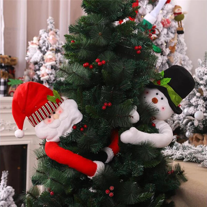 Snowman Santa Claus Christmas Doll Christmas Tree Top Decoration New Year Festival Decoration Atmosphere Decorations Supplies