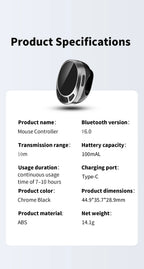 TikTok remote, scrolling ring, finger mouse, bluetooth page turner, , wireless video controller, ebook pag turner,
