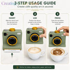 3D Printed Latte Art Camera,One‑touch Coffee Printer Chocolate Foam Machine