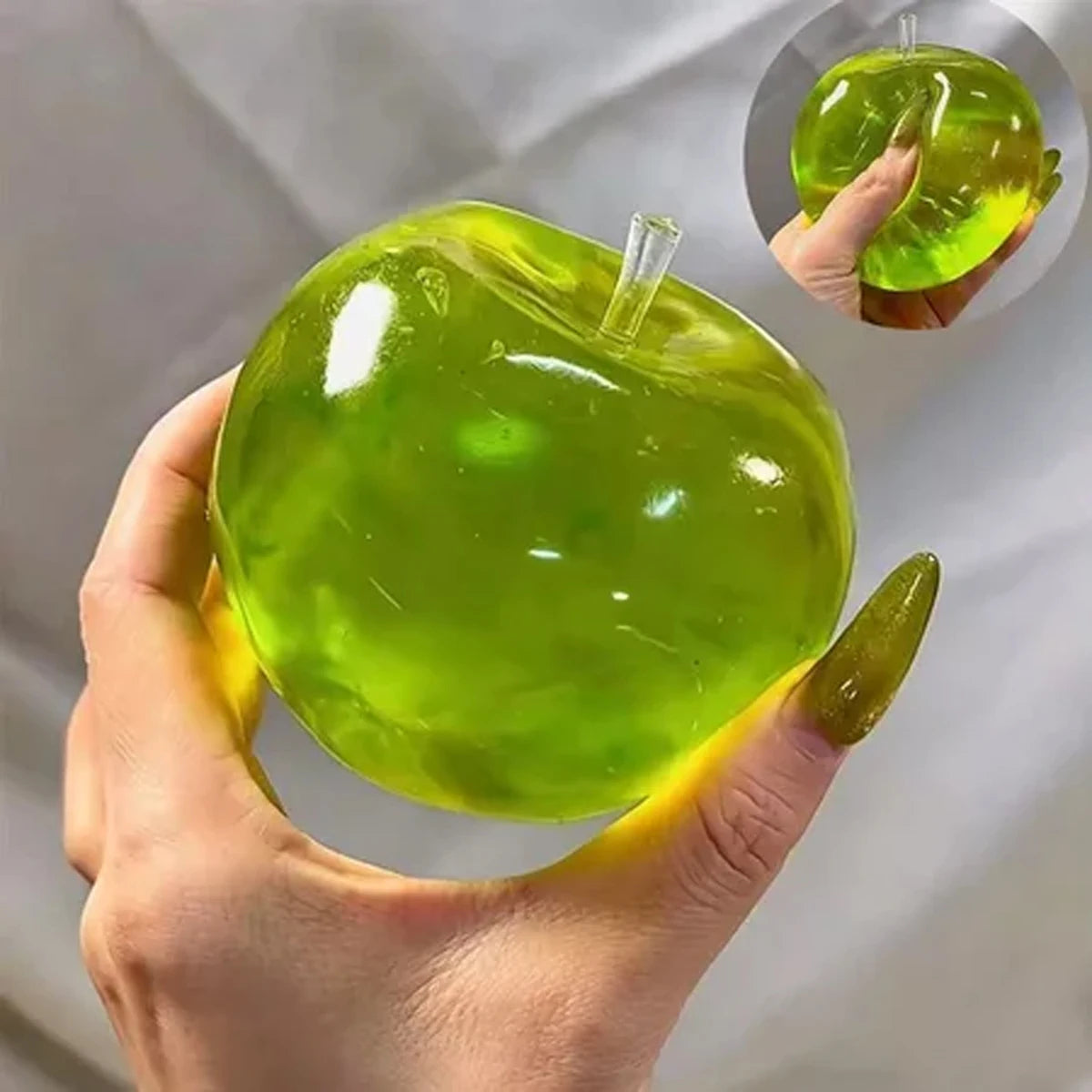 1/2Pcs Squishy Fruit Apple Fidget Toy Squeeze Stress Relief Hand Toy Anti-Anxiety Fruit Stretchy Slow Rising Toy Creative Gift