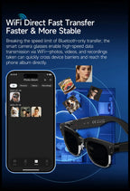 2026New 800W Pixel Camera Smart Glasses Men Video Recording AI Photo Recognition Bluetooth Call Voice Translation Sunglasses Man