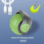 Smart Cat Toys Ball Automatic Interactive Pets Electric Rolling Teaser USB Rechargeable Kitty Moving Bouncing Ball Birthday Gift