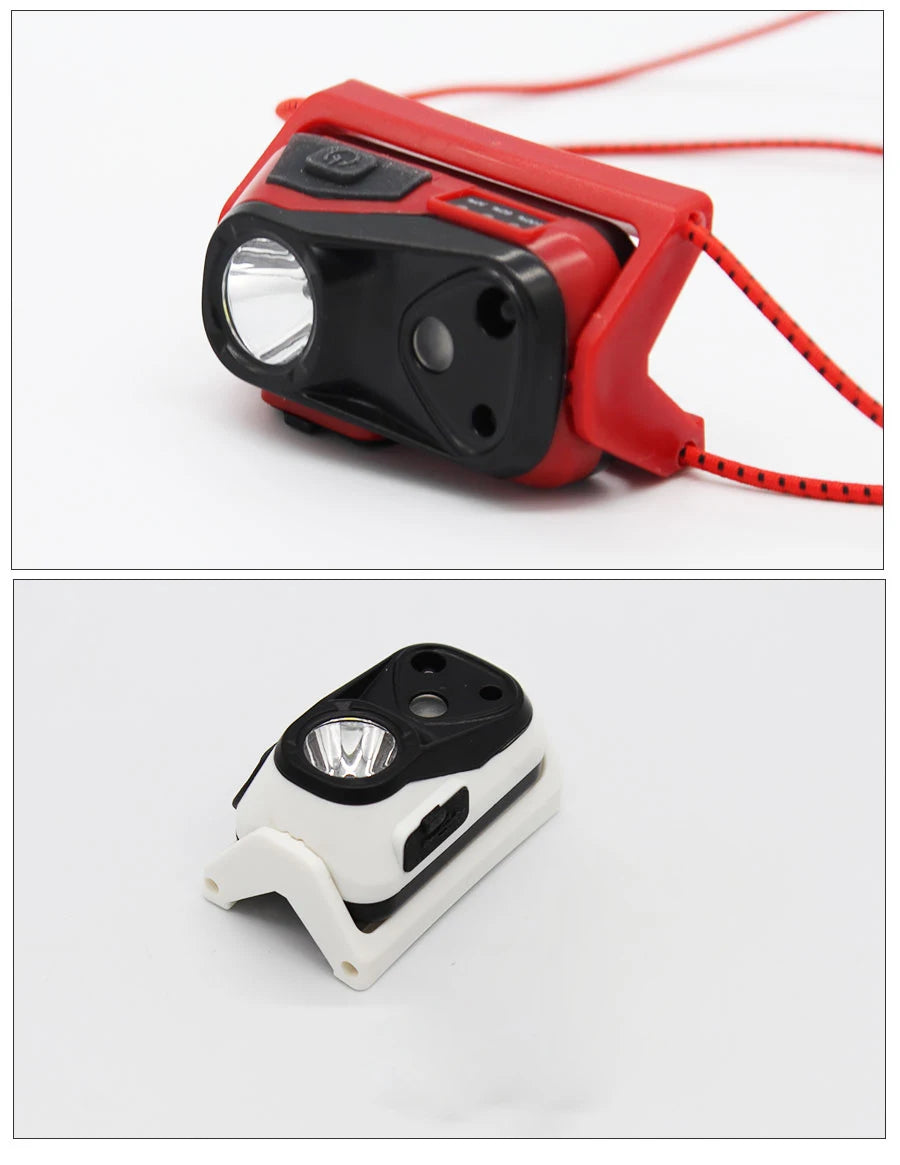 Portable XPG Headlight Sensor Headlamp Mini Flashlight USB Rechargeable High Brightness 4 Modes Night Working Head Torch Light