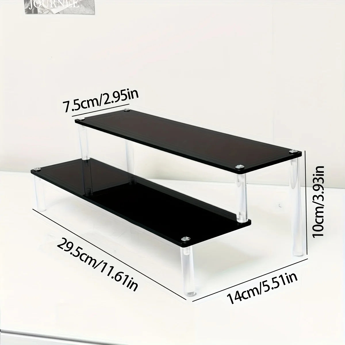 Tiered Acrylic Perfume & Cosmetic Display Rack