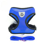 Breathable Mesh Dog & Cat Harness with Lead – S to XL
