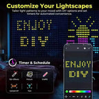 DC5V WS2812 Fairy Lights Curtain Led String RGBIC Led String Light Decor Dimmable Bluetooth APP Control for DIY Christmas Party