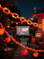 Halloween Plastic Chain String Lights – 2m or 3m, 8 Modes