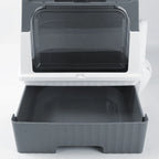 Enclosed Hooded Cat Litter Box with Scoop