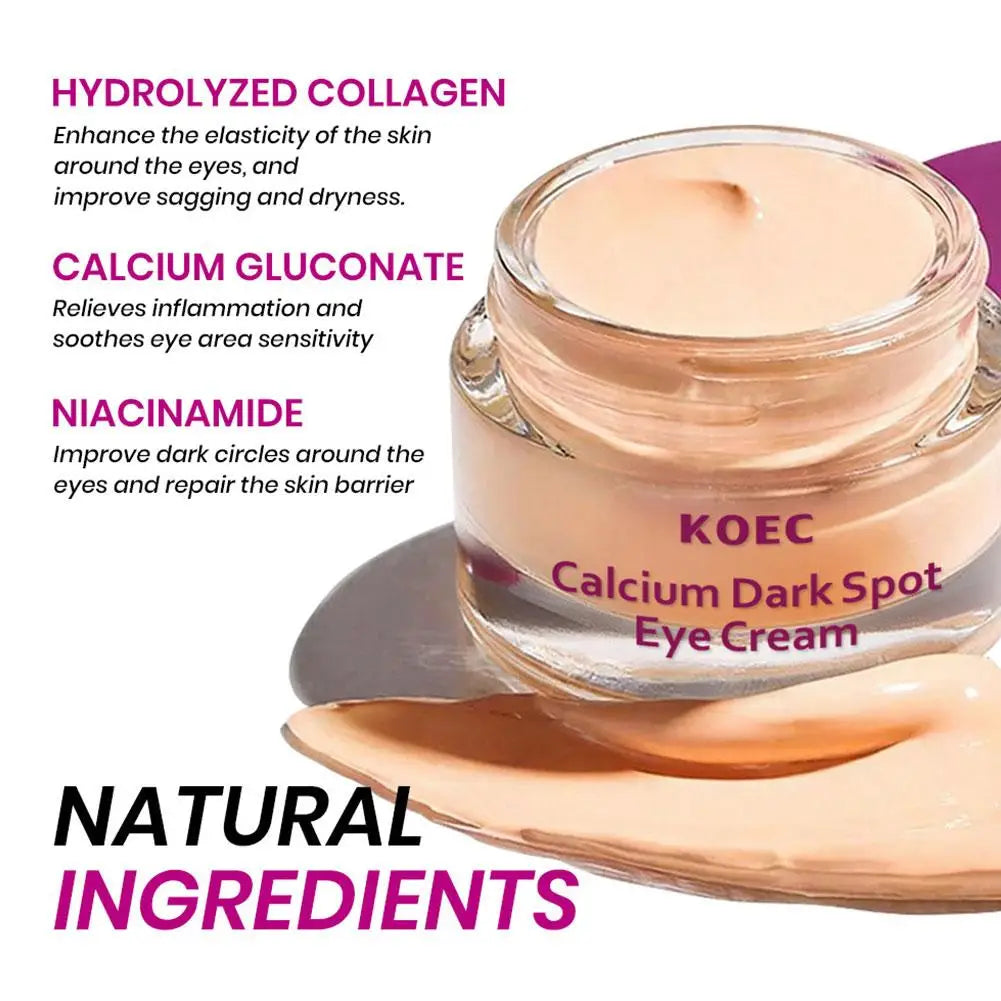 Calcium Collagen Smooth Eye Cream Niacinamide Firming Lightweight Skin Care 15ml
