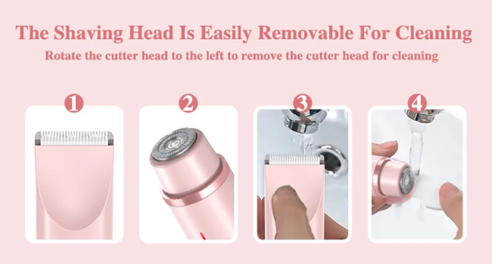 Rechargeable Women's Electric Shaver & Body Trimmer