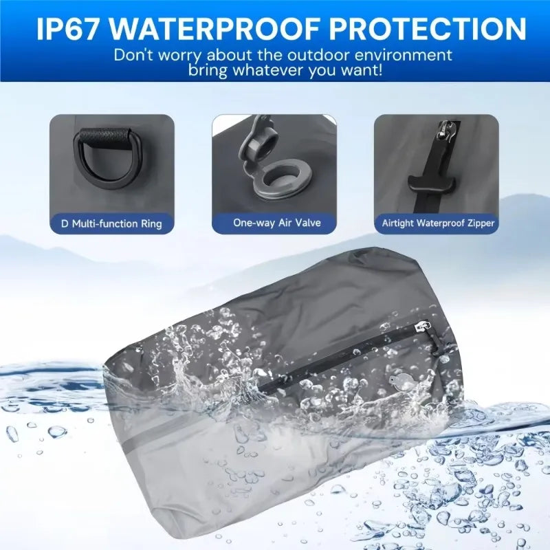 17L Vacuum Storage Bags and Air Pump, Waterproof Vacuum Storage Bags