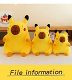 50cm Cute Lifelike Capybara Plush Toy Kawaii Transform Simulation Animal Soft Stuffed Doll Pillow Big Size Kids Birthday Gift