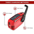 Multifunctional Solar Hand Crank Radio FM AM WB  Flashlight Power