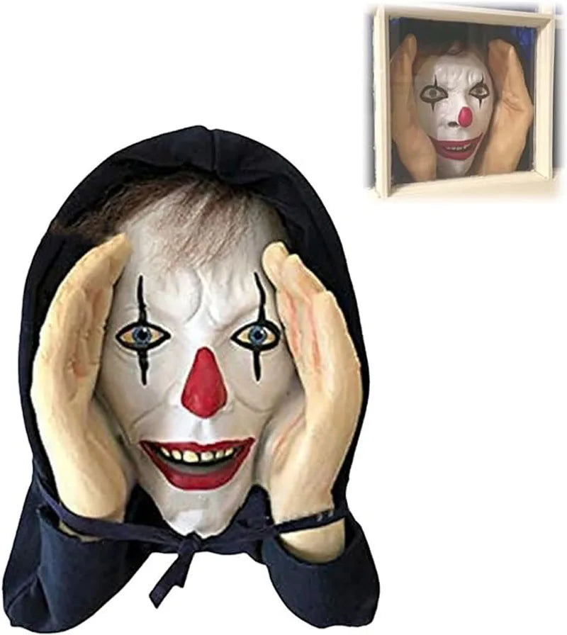 Scary Peeper Window Home Decor 2024 Halloween Horror Hanging Mask Scary Party Cosplay Props Outdoor Indoor Window Decorations