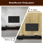3D Wood Grain Wall Panels Self-Adhesive Foam Thickened Waterproof Wall Stickers