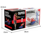 Baseball Launcher Toy, 2-in-1 Foot-Operated/Manual Press Ball Pitching Machine Indoor and Outdoor Interactive Sports Game for Kids, Kinde