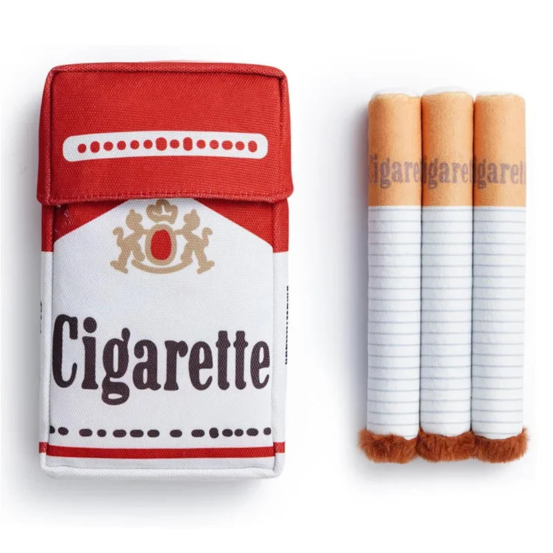Funny Interactive Plush Dog Toys Creatives Cigarette Design Giggling Chewing Toy for Dog The Perfect Pet Gift for Plays Dogs Toy