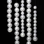 10pcs DIY Beaded Faux Large Pearl Garland White Ball Pendant & Figurine Wedding Backdrop Wall Decor