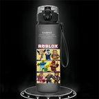 New Robloxs Figure Student Casual Sports Water Cup Plastic Frosted Cups Student Daily Necessities Gifts 560ml