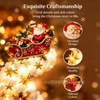 Christmas Magic Trail Wall Light, LED Cascading Holiday Decor,Warm White Glow, Space-Saving Wall Decor, Easy Wall Placement