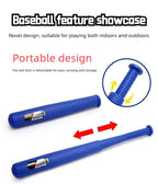 Baseball Launcher Toy, 2-in-1 Foot-Operated/Manual Press Ball Pitching Machine Indoor and Outdoor Interactive Sports Game for Kids, Kinde
