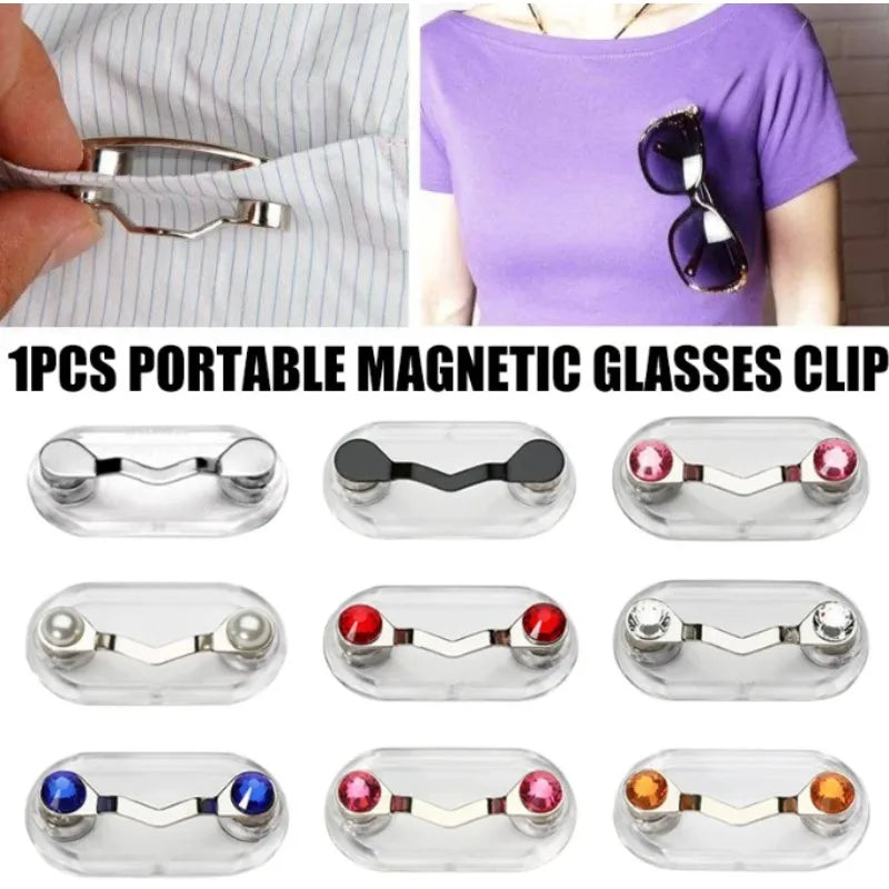 Magnetic Glasses & Earphone Holder Clip
