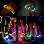 50/100Pcs Fluorescence Sticks Party Multicolor Glowing Stick Bright and  Bendy