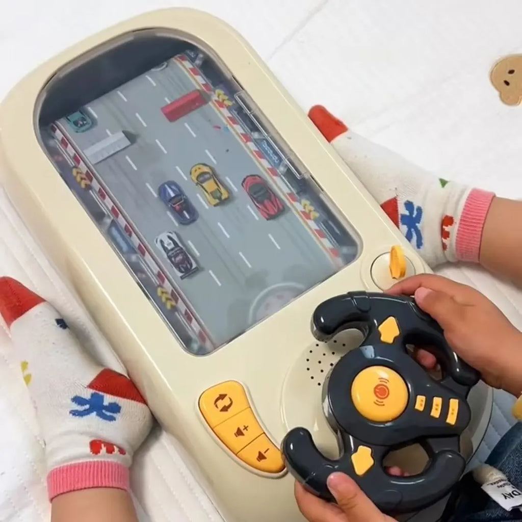Children's Steering Wheel Driving Toys Vehicle Electronic  Game