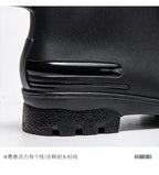Couple's Short-Tube Non-Slip Plastic Rain Boots, Outdoor Commuting Waterproof Shoes, Pvc One-Piece Molded Women's Water Boots,