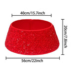 Stereoscopic Christmas Sequins Tree Cover Skirt Home Xmas Tree Surround