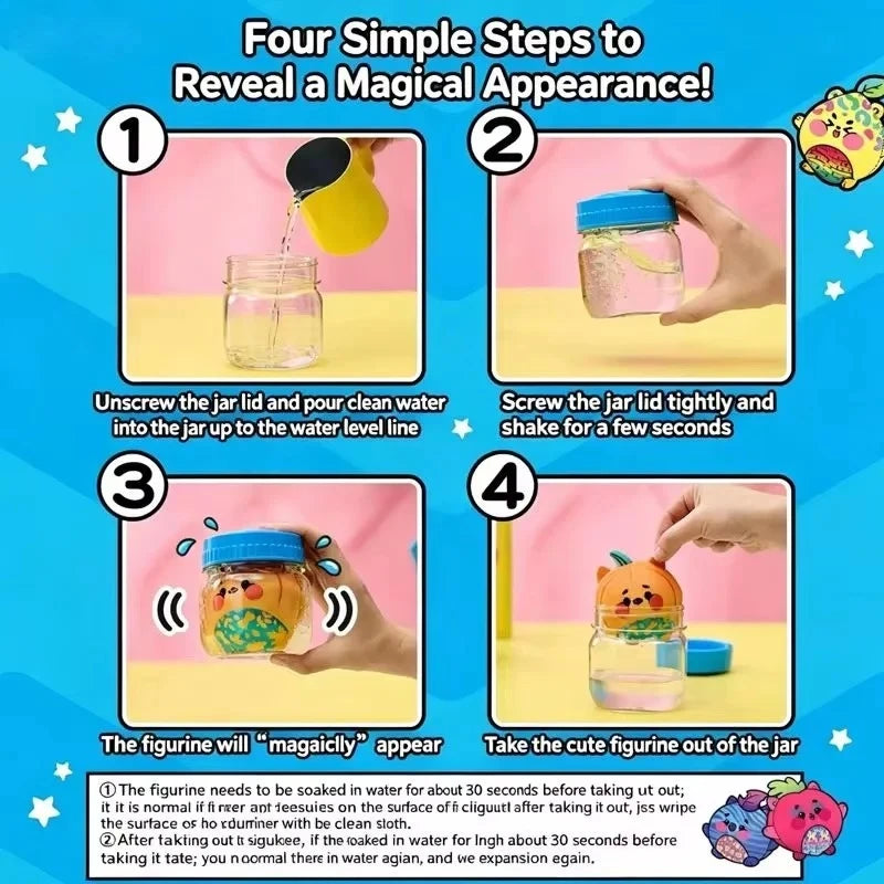 Magic Shaking Jar Jellykins Blind Box Water‑Activated Cute Soft