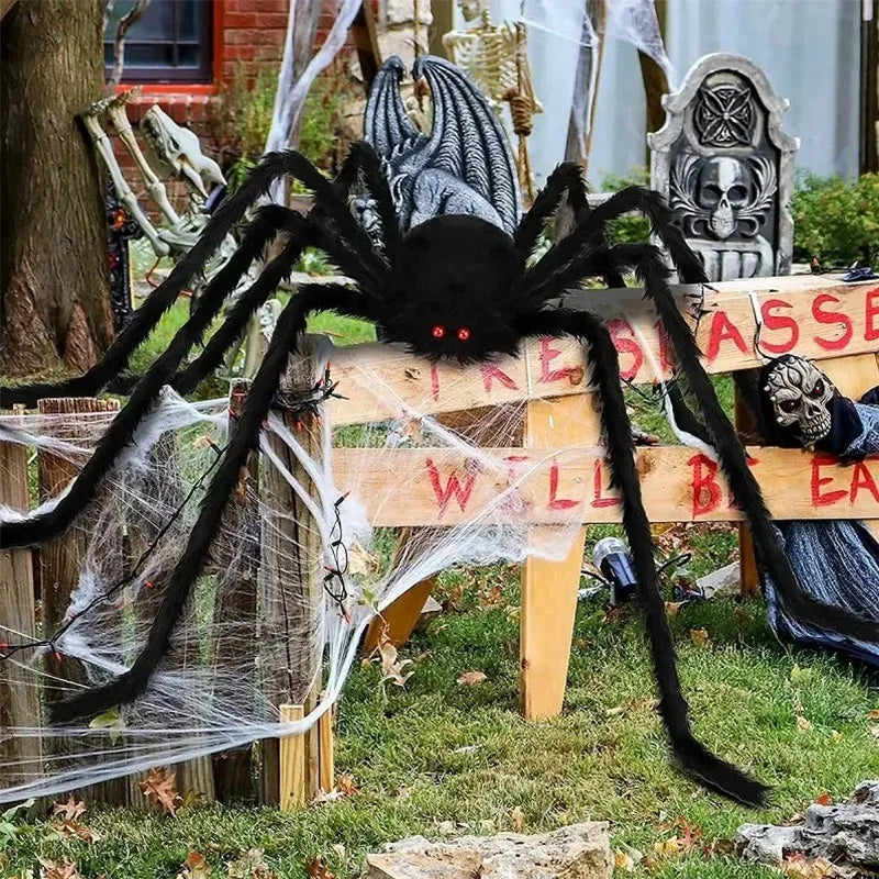 Giant Halloween Spider Decoration for Indoor & Outdoor Use